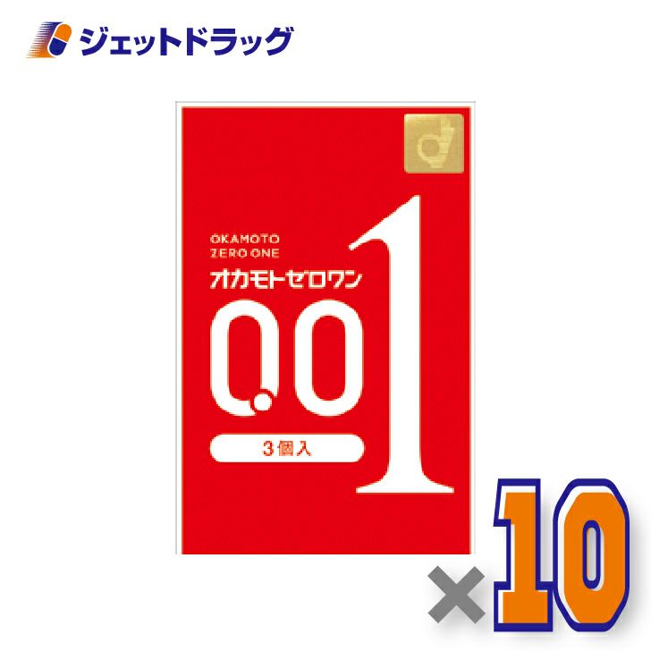 【医療機器】オカモトゼロワン3個入×10個〔避妊具〕