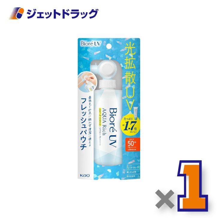【化粧品】ビオレUVアクアリッチライトアップエッセンスフレッシュパウチ120g×1個〔日焼け止め〕
