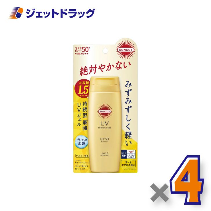 【化粧品】コーセーコスメポートサンカットRパーフェクトUVジェル120g×4個〔日焼け止め〕