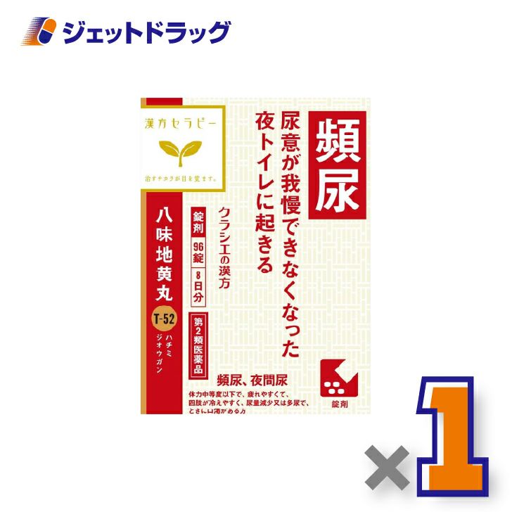 【第2類医薬品】「クラシエ」漢方八味地黄丸料エキス錠96錠×1個〔漢方・はちみじおうがん〕