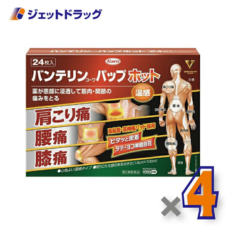 【第2類医薬品】バンテリンコーワパップホット24枚※セルフメディケーション税制対象商品
