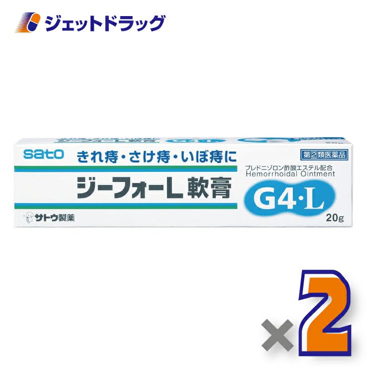 【第(2)類医薬品】ジーフォーL軟膏20g×2個